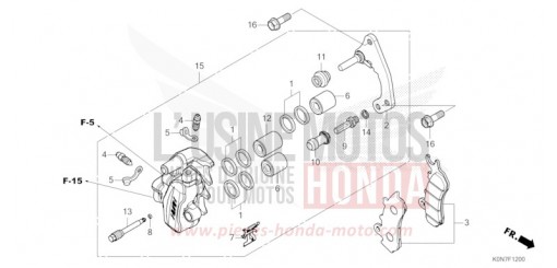 FRONT BRAKE CALIPER CBF125MM de 2021